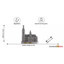 Köln Dom Magnet Kühlschrankmagnet Cologne - Silber