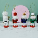 Nussknacker Christbaumschmuck 4er Set bunt in Box 10cm...