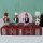 Nussknacker Christbaumschmuck 4er Set bunt in Box 10cm mit Aufhänger