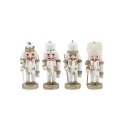 Nussknacker Christbaumschmuck 4er Set weiß in Box...