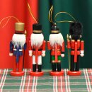 Nussknacker Christbaumschmuck 4er Set bunt in Box 13cm...