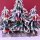 Nussknacker Christbaumschmuck 3er Set grün, rot, blau in Box 13cm mit Aufhänger