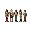 Nussknacker Christbaumschmuck 5er Set bunt in Box 13cm...