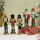 Nussknacker Christbaumschmuck 5er Set bunt in Box 13cm mit Aufhänger