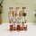 Nussknacker Christbaumschmuck 5er Set weiß in Box 13cm mit Aufhänger