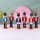 Nussknacker Christbaumschmuck 6er Set bunt in Box 13cm mit Aufhänger