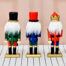 Nussknacker Nutcracker Weihnachtsdeko 3er Set bunt in Box...