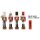 Premium Nussknacker Nutcracker Einzeln Verpackt in Box Sichtfenster Rot 18cm