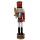 Premium Nussknacker Nutcracker Einzeln Verpackt in Box Sichtfenster Rot 18cm