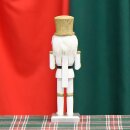 Premium Nussknacker Nutcracker Einzeln Verpackt in Box Sichtfenster Weiß 25cm