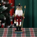 Premium Nussknacker Nutcracker Einzeln Verpackt in Box Sichtfenste Rot 25cm