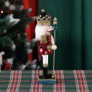 Premium Nussknacker Nutcracker Einzeln Verpackt in Box Sichtfenste Rot 25cm