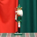 Premium Nussknacker Nutcracker Einzeln Verpackt in Box Sichtfenster Grün Rot Schwert 25cm