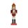 Premium Nussknacker Nutcracker Einzeln Verpackt in Box Sichtfenster Rot 25cm