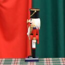 Premium Nussknacker Nutcracker Einzeln Verpackt in Box Sichtfenster Rot 25cm