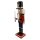 Premium Nussknacker Nutcracker Einzeln Verpackt in Box Sichtfenster Rot Messer 30cm