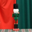Nussknacker Nutcracker Einzeln Verpackt in Box Sichtfenster Grün Rot Trommel 30cm