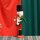 Nussknacker Nutcracker Einzeln Verpackt in Box Sichtfenster Grün Rot Trommel 30cm
