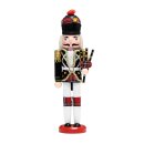 Premium Nussknacker Nutcracker Einzeln Verpackt in Box Sichtfenster Schwarz Rot Weiß 30cm