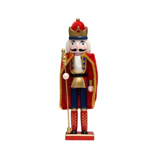 Nussknacker Nutcracker Einzeln Verpackt in Box Sichtfenster Rot Weiß ca.38-40cm