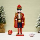 Nussknacker Nutcracker Einzeln Verpackt in Box Sichtfenster Rot Weiß ca.38-40cm