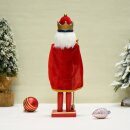 Nussknacker Nutcracker Einzeln Verpackt in Box Sichtfenster Rot Weiß ca.38-40cm