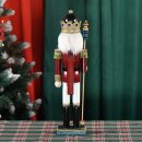 Nussknacker Nutcracker Einzeln Verpackt in Box Sichtfenster Dunkelrot ca.38-40cm