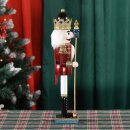 Nussknacker Nutcracker Einzeln Verpackt in Box Sichtfenster Dunkelrot ca.38-40cm