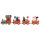 Weihnachtszug Deko Weihnachten Weihnachtsdeko Christmas Zug Anhänger Rot 25cm
