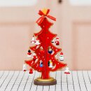 Weihnachtbaum Deko Weihnachten Weihnachtsdeko Christmas Tannenbaum ca, 30cm Rot