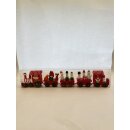 Weihnachtszug Deko WeihnachtenWeihnachtsdeko Christmas Zug Anhänger Rot ca. 40cm