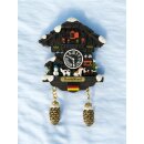 Winter Kuckucksuhr Magnet Wetterhaus Thermomether Deko - Deutschland