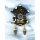 Winter Kuckucksuhr Magnet Wetterhaus Thermomether Deko - Chiemsee