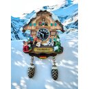 Kuckucksuhr Magnet Souvenir Skiurlaub Ski Kühlschrankmagnet Oktoberfest
