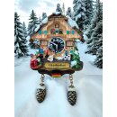 Kuckucksuhr Magnet Souvenir Skiurlaub Ski Kühlschrankmagnet Oktoberfest