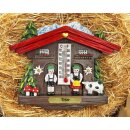 Kühlschrankmagnet Alpen Kuckucksuhr Magnet  Wetterhaus Thermometer Deko - Trier