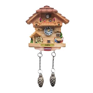 Kühlschrankmagnet Alpen Kuckucksuhr Magnet  Urlaubserinnerung Mitbringsel Deko - Austria