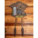 Kühlschrankmagnet Alpen Kuckucksuhr Magnet  Wetterhaus Thermometer Deko - Salzburg