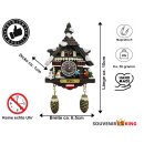 Kuckucksuhr Magnet Souvenir Alpen Hütte Wetterhaus Kühlschrankmagnet Wien