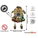 Kuckucksuhr Magnet Souvenir Skiurlaub Ski Kühlschrankmagnet Wien