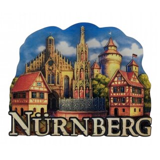 Holzmagnet Nürnberg Magnet Kühlschrankmagnet Made in Germany