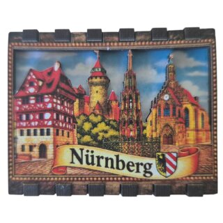 Holzmagnet, Streichhölzerbox Nürnberg