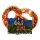 Souvenir Kühlschrankmagnet – Brezel mit Altstadt Motiv – Neuschwanstein Germany