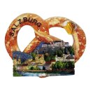 Souvenir Kühlschrankmagnet – Brezel mit Altstadt Motiv - Salzburg