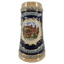 Reliefkrug Deutschland 350ml 15cm Hoch Germany Nürnberg bemalt