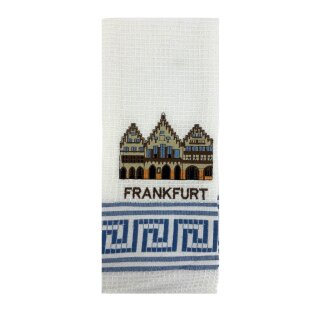 Geschirrtuch Tuch Handtuch ca. 60 x 40cm Deutschland Frankfurt Römer Blau