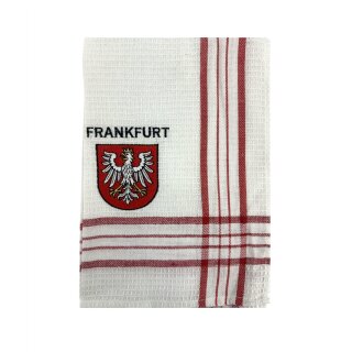 Geschirrtuch Tuch Handtuch ca. 65 x 40cm Deutschland Frankfurt Stadtwappen Rot