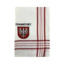 Geschirrtuch Tuch Handtuch ca. 65 x 40cm Deutschland Frankfurt Stadtwappen Rot