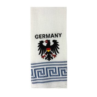 Geschirrtuch Tuch Handtuch ca. 60 x 40cm Deutschland Germany Bundesadler Blau