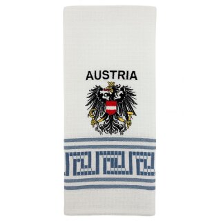 Geschirrtuch Tuch Handtuch ca. 60 x 40cm Austria Österreichisches Bundeswappen Blau